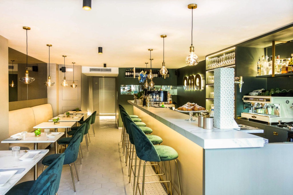 Impresionante diseño del interior del restaurante Ama en paseo Mallorca